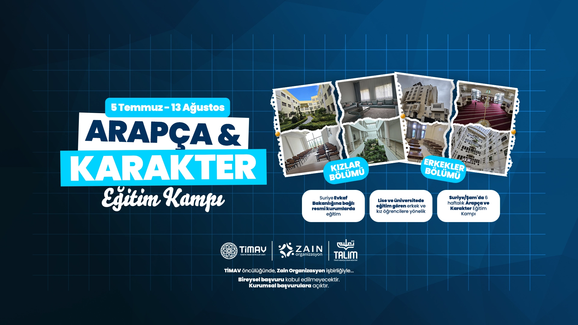 TİMAV ARAPÇA & KARAKTER EĞİTİM KAMPI